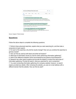 Source: Google in Firefox browser 
 
Questions 
 
Follow the above steps to complete the following questions. 
 
1. Per