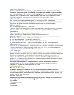 ¿QUE ES EVALUACION?