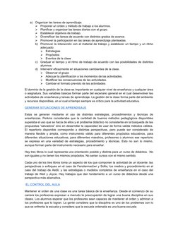a)
Organizar las tareas de aprendizaje:

Proponer un orden y método de trabajo a los alumnos.

Planificar y organizar las t