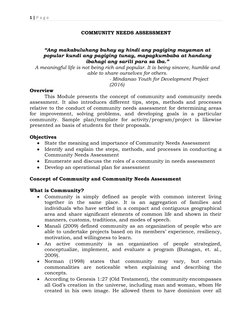 Community Needs Assessment Guide | PDF | Needs Assessment | Survey ...