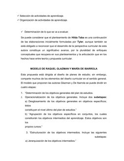  Selección de actividades de aprendizaje.
 Organización de actividades de aprendizaje.
Determinación de lo que se va a eva