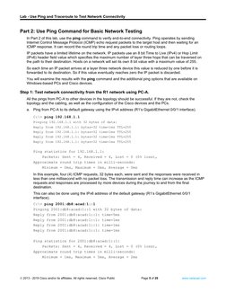 Ping and Traceroute Lab Guide | PDF | Ip Address | Internet Protocols