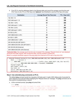 Ping and Traceroute Lab Guide | PDF | Ip Address | Internet Protocols