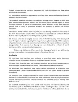 typically indicates extreme pathology. Individuals with medical conditions may draw figures
with internal organs shown.
27.