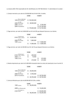 La empresa ABC LTDA responsable de IVA  identificada con el NIT 802.018.612 – 9, domiciliada en la cuidad de barranquilla, so