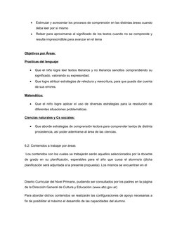 
Estimular y acrecentar los procesos de comprensión en las distintas áreas cuando
deba leer por sí mismo

Releer para aprox