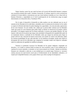 Según Amartya, quien fue que sentó las bases de la teoría del desarrollo humano y propuso
una concepción distinta para medir