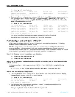 Configure NAT for IPv4 Lab Guide | PDF | Ip Address | Network Switch