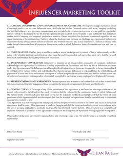 Copyright @ 2019 | All Rights Reserved | Influencer Marketing Toolkit Presented By
11. MATERIAL DISCLOSURES AND COMPLIANCE WI