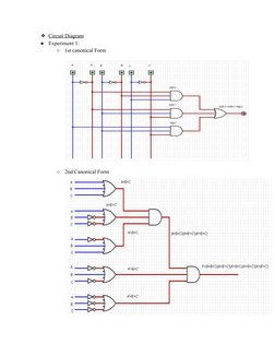 ❖Circuit Diagram 
●
Experiment 1: 
○
1st canonical Form 
 
○
2nd Canonical Form 
 

