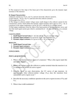 ED 
 
Sem III 
DJSCE 
 
ELEX 
6) The reciprocal of the slope of the linear part of the characteristic gives the dynamic input