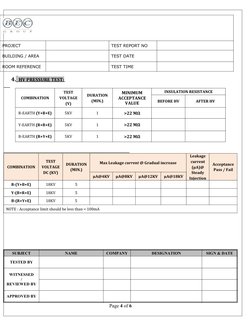 11KV Cable Testing Report Summary | PDF | Insulator (Electricity ...