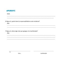 DIJO:
……………………………………………………………………………………………………………………………………
……………………………………………………………………………………………………………………………….
 
6.Diga ud. ¿quié