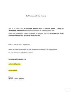 To Whomsoever It May Concern
This  is  to  certify  that  Mr.Sreekanth  Narsaiah  Basa of  swayam  Siddhi   College  of
Manag