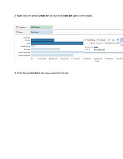 2. Right-click and select Create Set or click the Create Set option on the tooltip.
 
 
3. In the Create Set dialog box, type