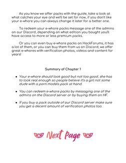 As you know we offer packs with the guide, take a look at 
what catches your eye and we’ll be set for now, if you don’t like 