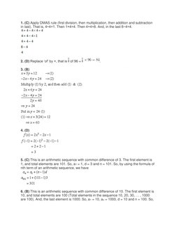 Quantitative Reasoning MCQs with Answers | PDF | Mathematical Concepts ...