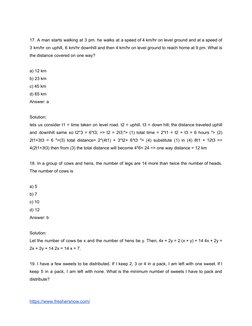 Math Problem Amazon Assessment Amazon Aptitude Test Questions and Answers | PDF | Teaching Methods ...