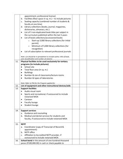 CHED Program Application Checklist | PDF | Libraries | Further Education