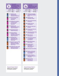 Personal Progress Check 10 
Multiple-choice: tilde 45questions
Free-response: 3 questions 
Personal Progress Check 9 
Multipl