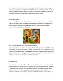 tiene calor en el trasero”. Este es un claro ejemplo de dadaísmo puesto que se acoge a 
unos de las principales característic