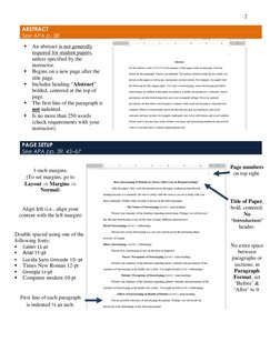 2 
 
 ABSTRACT  
 See APA p. 38 
  
 
 PAGE SETUP 
 See APA pp. 39, 43–67 
 
 
1-inch margins.  
(To set margins, go to