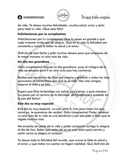 P á g i n a  6 | 69 
 
de vida. Te deseo muchas felicidades, mucha salud, amor y éxito 
para toda tu vida. ¡Que seas feliz!