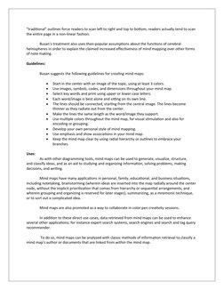 "traditional" outlines force readers to scan left to right and top to bottom, readers actually tend to scan 
the entire page