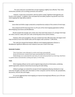 The same study also concluded that concept mapping is slightly more effective "than other 
constructive activities s