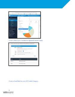 Create a Data Layer Variable for OptanonConsent Cookie:
Create a Load Rule for every OT Cookie Category:
9
