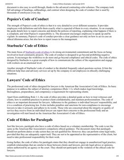 24/8/2019
Code of Ethics Examples | UpCounsel 2019
https://www.upcounsel.com/code-of-ethics-examples
2/4
document is also eas