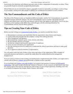 (http://www.media.net/adchoices?id=804561094)24/8/2019
Code of Ethics Examples | UpCounsel 2019
https://www.upcounsel.com/co