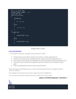    int i, n, a=0, b=0;
   printf("enter number : ");
   scanf("%d",&n);
   for(i=1;i<=n;i++)
   {
       if(i%2!=0)
       {