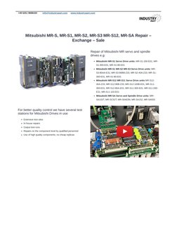 Mitsubishi MR-S, MR-S1, MR-S2, MR-S3 MR-S12, MR-SA Repair