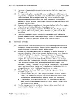 FSSC22000 FSMS Policies, Procedures and Forms                                                                             My