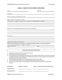 FSSC22000 FSMS Policies, Procedures and Forms                                                                             My