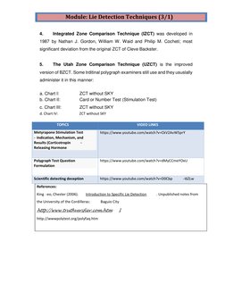 Polygraph Test Techniques and Samples | PDF | Polygraph | Question