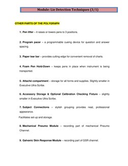 Polygraphy Components Components of a Polygraph Machine | PDF | Polygraph | Breathing