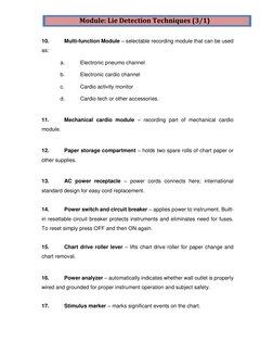 Components of a Polygraph Machine | PDF | Polygraph | Breathing