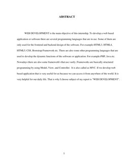 Web Development Internship Report | PDF | Php | Web Design