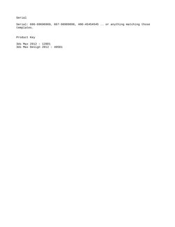 Serial and Product Key | PDF