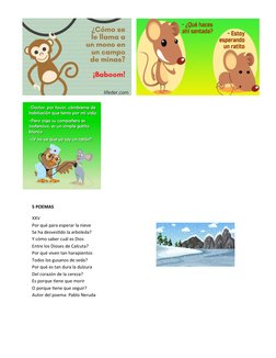 5 POEMAS 
XXV
Por qué para esperar la nieve
Se ha desvestido la arboleda?
Y cómo saber cuál es Dios
Entre los Dioses de Calcu