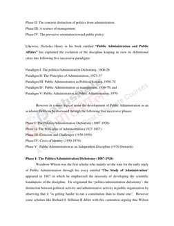 Five Phases of Public Administration Evolution | PDF | Public ...