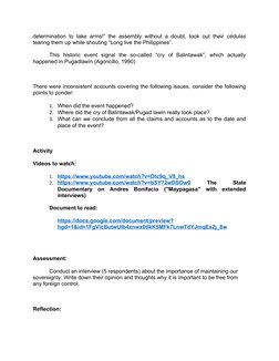 determination to take arms!” the assembly without a doubt, took out their  cédulas
tearing them up while shouting “Long live