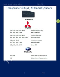 Solución Técnica de Problemas de Campo                                                        Página MTS 
 
_________________