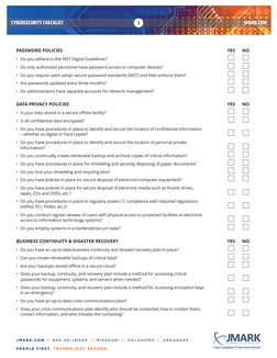 CYBERSECURITY CHECKLIST
