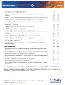CYBERSECURITY CHECKLIST
