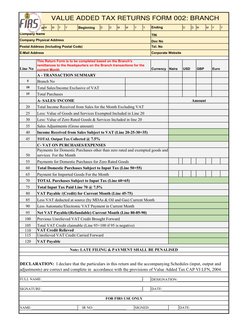 VAT Return Form 002 Guide | PDF | Value Added Tax | Output (Economics)