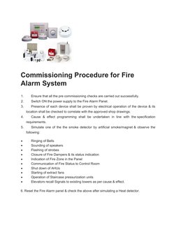 Fire Alarm System Testing & Commissioning | PDF | Home & Garden | Computers