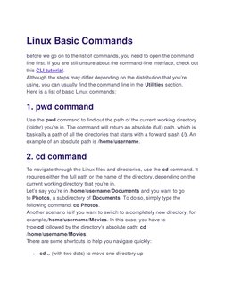 Essential Linux Commands Guide | PDF | Zip (File Format) | Computer File